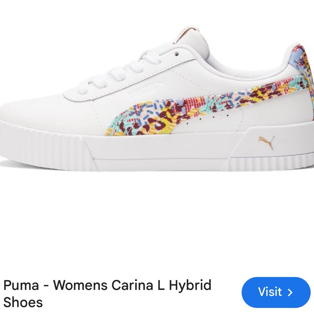 Women’s 8.5 Puma Carina L soft foam